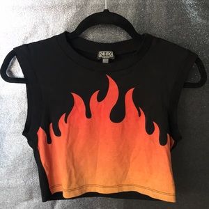 24HRS flame crop top